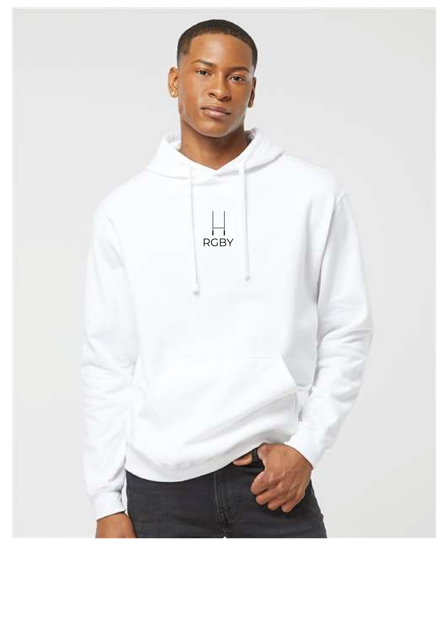 RGBY Brand White Hoodie