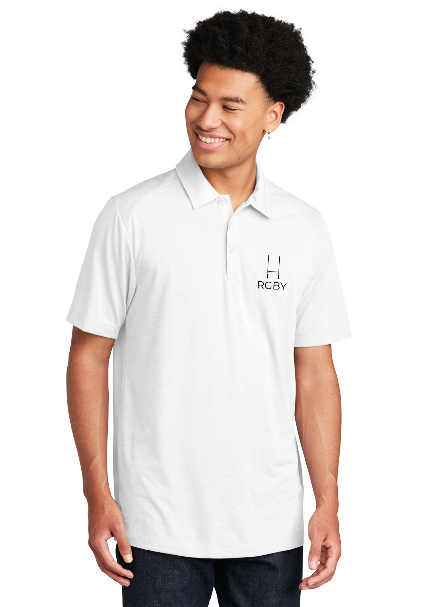 RGBY Brand White Polo