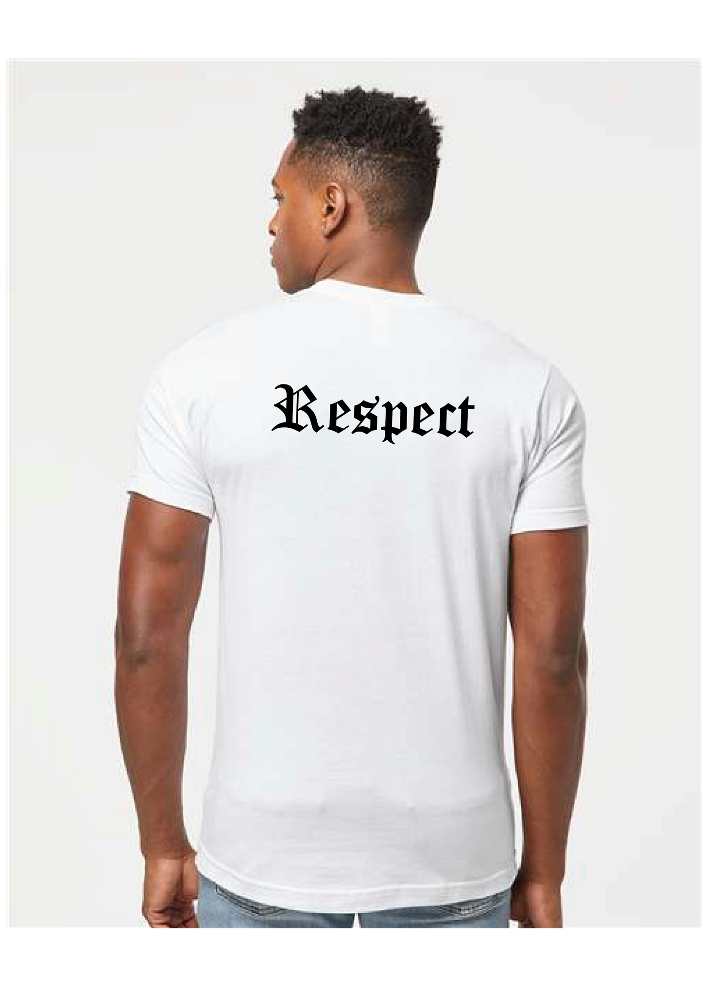 Values Respect Short Sleeve White T-shirt