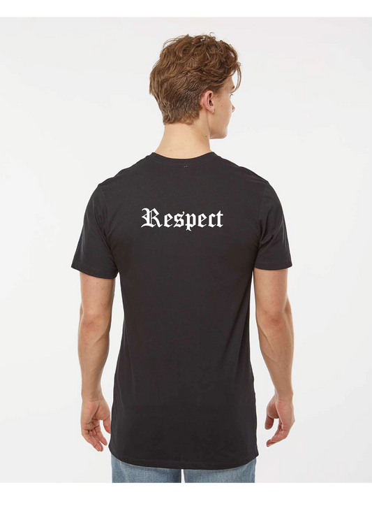 Values Respect Short Sleeve Black T-shirt
